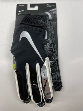 Nike Vapor Jet Football Gloves Black & White Size XL